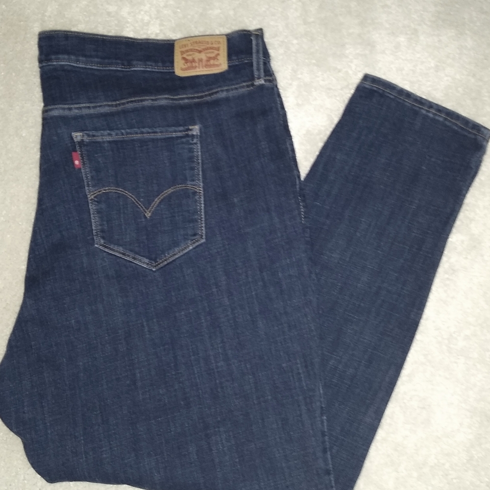 LEVI'S 721 HIGH RISE BLUE JEANS 24W *NEW